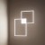 CROSS Stropní přisazené svítidlo, těleso hliník, povrch bílá mat, difuzor plast opál, LED 64W, 4800lm, CCT přepín teplota teplá 3000K, neutrální 4000K, denní 6000K, 230V, IP20, rozměry 760x950mm.