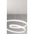RITMO Závěsné svítidlo, lustr, těleso hliník, povrch bílá, difuzor plast opál, LED 70W, 5600lm, přepín CCT teplá 3000K/neutr 4000K/denní 6000K, stmív. TRIAC, 230V, IP20, d=800mm, vč záv lanka l=1500mm
