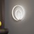 RITMO Nástěnné svítidlo, těleso kov, povrch bílá mat, difuzor plast opál, LED 28W, 2240lm, teplá 3000K, 230V, IP20, rozměry d=300mm.