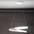 RITMO Závěsné svítidlo, těleso kov, povrch bílá mat, difuzor plast opál, LED 50W, 4400lm, teplá 3000K, 230V, stmívatelné, IP20, rozměry d=600mm, h=180mm, vč závěs kabelu h=1500mm, lze zkrátit.