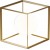 CUBE Stolní lampa,  těleso kov, povrch zlatá, difuzor sklo opál, pro žárovku 1x28W, G9, 230V, IP20, rozměry 150x150x150mm.