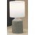 PROVENZA Stolní lampa, těleso keramika, povrch béžová, stínítko textil bílá, pro žárovku 1x40W, E14, 230V, IP20, rozměry: d=150mm, h=320mm.