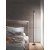 STICK Stojací lampa, těleso kov, povrch černá mat, difuzor plast opál, LED 25W, 1600lm, teplá 3000K, 230V, stmívatelné, IP20, rozměry d=180mm, h=1400mm.