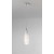 METEORA Závěsné svítidlo, základna kov, povrch chrom lesk, stínítko sklo bílá, pro žárovku 1x60W, E27, 230V, IP20, rozměry: d=110mm, h=330mm, vč závěs lanka h=1500mm, lze zkrátit.