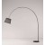 ARCHE Stojací lampa, nast. směr svícení, základna kov černá, stínítko textil černá, pro žárovku 1x60W, E27, 230V, IP20, tř.2, rozměry stínítka d=400mm, h=300mm, výška lampy h=2300mm.