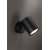 PIN Nástěnné svítidlo, kruhové, nast. směr svícení, těleso kov, povrch černá, pro žárovku 1x35W, GU10, rozměry d=60mm, h=95mm, BEZ STÍNÍTKA.