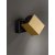 PIN Nástěnné svítidlo, čtvercové, nast. směr svícení, těleso kov, povrch černá, pro žárovku 1x35W, GU10, rozměry 60x60x95mm, stínítko SAMOSTANĚ