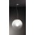 MOON Závěsné svítidlo, základna kov, povrch bílá, stínítko sklo stínovaný opál, pro žárovku 1x40W, E27, 230V, IP20, tř.1, rozměry d=300mm, h=295mm, vč závěs lanka l=1500mm, lze zkr.
