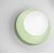 CERAMIC Stropní nebo nástěnné svítidlo, základna kov a keramika, povrch zelená lesk, dif sklo opál, pro žárovku 1x28W, G9, 230V, IP20, tř.1, rozměry d=220mm, h=225mm.