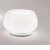 KAVE Stolní lampa, základna kov, povrch bílá, stínítko sklo opál, LED 12W, 9600lm, teplá 3000K, dotyk. stmív., Ra80, 230V, IP20, tř.1, rozměry d=220mm, h=136mm.