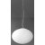 SATURNO Závěsné svítidlo, základna kov, povrch bílá, stínítko sklo opál, pro žárovku 2x60W, E27, 230V, IP20, tř.1, rozměry d=400mm, h=300mm, vč závěs kabelu l=1500mm, lze zkr.