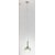 LOLLIPOP Závěsné svítidlo, základna kov, povrch chrom, stínítko sklo zelené, pro žárovku 1x40W, E27, 230V, IP20, tř.1, rozměry d=200mm, h=350mm, vč závěs kabelu l=2500mm, lze zkr.