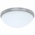 PERO Stropní svítidlo základna kov, povrch nikl mat, difuzor sklo opál mat, žárovka 2x60W, E27, 230V, IP20, d=280mm, h=120mm