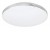OSCAR VÝPRODEJ Stropní přisazené svítidlo, základna kov, povrch bílá, chrom, difuzor plast opál, efekt hvězdné oblohy, LED 18W, 1350lm, neutrální 4000K, 230V, IP20, tř.1. rozměry d=350mm, h=60mm.