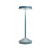 SOPHIE Stolní venkovní lampa, hliník, povrch modrá, LED 2,2W, nastav. teplota CCT teplá 2700K-3000K,161lm, dotyk. stmív, napájení USB 3,7V baterie 4400mAh, svítí až 9h, IP65, d=110mm, h=295mm