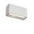 LIMAS Nástěnné venkovní svítidlo, těleso hliník, povrch bílá mat, dif sklo opál, LED 12W, 812lm-852lm, přepín CCT teplá 2700K-3000K, vyzař úhel 100°, Ra80, 230V, IP65, tř.1, 220x90x105mm, svítí dolů.