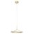 ORBIT HL Závěsné svítidlo, těleso hliník, povrch mosaz, difuzor plast opál, LED 27W, 2416lm, stmívatelné TRIAC, Ra80, 230V, IP20, rozměry d=400mm, h=220mm, vč závěs kabelu l=3000mm, lze zkrátit.