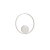 ORBIT AP/PL Nástěnné svítidlo, nepřímé svícení, těleso hliník, povrch bílá, difuzor plast opál, LED 24,5W, 2269lm, teplá 3000K, stmív. DALI, Ra80, 230V, IP20, rozměry d=400mm.