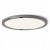HUE R 17 LED Stropní, podhledové svítidlo, základna kov, rámeček chrom černá, difuzor plast opál, LED 1x18W, teplá 3000K, 1620lm, Ra80, 230V, IP20, tř.2. rozměry d=175mm h=9mm