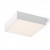 LARISA SQ 22 Stropní, přisazené svítidlo, těleso kov, povrch bílá, difuzor plast opál, LED 20W, 1600lm, teplá 3000K, Ra80, 230V, IP20, rozměry 220x220x58mm