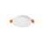 BJORK Stropní, podhledové svítidlo, kruhové, rámeček bílá, LED 6W, 570lm, teplá 3000K, Ra80, 230V, IP20, rozměry d=90mm, h=10mm, trafo na kabelu