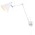 LIGHT ADJUSTABLE VÝPRODEJ Nástěnná lampa, 2 ramena, nastavitelný směr svícení, těleso kov, stínítko kov, povrch lak bílá mat se stříbrnými detaily, pro žárovku 1x7W, E27, 230V, IP20, tř.1. rozměry 730x140x