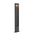 FLAT Pole Sloupkové svítidlo, těleso hliník, povrch černá antracit, difuzor plast, LED 9,7W, 400lm, přepín teplota teplá 3000K, neutrální 4000K, 230V, IP65, rozměry 180x1000x45mm.