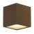 SITRA CUBE Nástěnné svítidlo, těleso hliník, povrch černá antracit, difuzor sklo mat, pro LED 2x9W, GX53, 230V, IP44, tř.1, rozměry 115x108x110mm, svítí nahoru/dolů