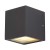 SITRA CUBE Nástěnné svítidlo, těleso hliník, povrch hnědá rezavá, difuzor sklo mat, pro LED 2x9W, GX53, 230V, IP44, tř.1, rozměry 115x108x110mm, svítí nahoru/dolů