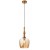 TOLL Závěsné svítidlo, základ kov, povrch bronz starožitný, stínítko sklo kouřový bronz, pro žárovku 1x42W, E27, 230V, IP20, tř.1, rozměry d=200mm, h=395mm, vč závěs kabelu l=1000mm, lze zkrátit.