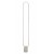 ADO LAMP Stojací lampa, základna černý mramor, těleso hliník, povrch bílá, difuzor plast opál, LED 24W, 1200lm, teplá 3000K, stmívání, 230V, IP20, tř.2, rozměry 180x1490x25mm.