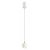 AVES Závěsné svítidlo, těleso hliník, povrch bílá, dif plast opál, LED 12W, 930lm, teplá 3000K, 230V, IP20, rozměry d=96mm, vč.záv.kabelu l=1900mm, lze zkrátit, svítí nahoru/dolů.
