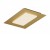 TATAMI Stropní svítidlo, těleso kov, povrch zlatá mat, dif plast opál, LED 36W, 4100lm, přepín. CCT teplota teplá 3000K/neutr 4000K/denní 6500K, Ra80, 230V, IP20, tř.2, rozměry 500x50x350mm.