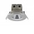 PT Stropní, podhledové svítidlo, těleso plast chrom, difuzor plast opál, LED 5W, neutrální 4000K, 330lm, 230V, do koupelny IP44/IP20, tř.2, rozměry d=85mm, h=54mm