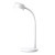 WO3000 Stolní lampa, nastav. směr svícení, husí krk, těleso plast bílá, dif plast opál, LED 4,5W, 300lm, dotyk. CCT nastav teplota 3000K-6500K, dotyk stmív., USB napájení, 350x130x76mm, vč dotyk vypínače