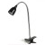 LED LAMP Stolní lampa, flexibilní rameno, husí krk, nastav směr svícení, materiál kov/plast, povrch chrom/černá, LED 2,5W, 170lm, teplá 3000K, 230V, IP20, tř.1, rozměry 410x160mm, uchycení pomocí k
