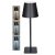 LUCCA Stolní lampa, těleso kov, povrch černá, dif plast opál, 120lm, dotyk CCT přepín teplota teplá 3000K-denní 6500K, stmív, Ra80, napájení USB 3,7V baterie 2000mAh, d=110mm, h=350mm.