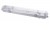 KAPAL Průmyslové svítidlo prachotěsné, těleso plast bílá, kryt plast čirý, pro 2x LED zářivku T8/G13,  l=600mm, 230V, IP65, rozměry 665x85x105mm, LED trubice SAMOSTATNĚ, jednostranné zapojení