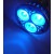 LED GU10 LED žárovka, těleso kov šedostříbrná, 3x LED čip modrá, LED 3,2, GU10, 230V, úhel svícení 60°, IP20, rozměry d=50mm, h=58mm