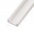 N8W Přisazený profil pro LED pásky, pro výrobu lineárního svítidla, materiál hliník, povrch bílý, max šířka LED pásků w=13mm, rozměry 19x8mm, délka l=1000mm.