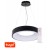 ZULU Závěsné svítidlo, kov, černá, dif plast opál, LED 32W, smart TUYA WIFI, dálk ovl (součástí) CCT nast teplota teplá 3000K - denní 6000K, stmív.,230V, IP20, d=380mm, vč závěs lanka l=1500mm, lze zkr.