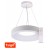 ZULU Závěsné svítidlo, kov, bílá, dif plast opál, LED 32W, smart TUYA WIFI, dálk ovl (součástí) CCT nast teplota teplá 3000K - denní 6000K, stmív.,230V, IP20, d=380mm, vč závěs lanka l=1500mm, lze zkr.