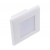 RAN Vestavné svítidlo do stěny, těleso plast bílá, difuzor plast opál, LED 0,6W, teplá 3000K, 60lm, Ra80, IP20, 230V, rozměry 86x86x34mm, vč montážního boxu.