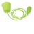FOLE Závěsný kabel s objímkou, těleso plast zelená, pro žárovku 1x60W, E27. 230V, IP20, rozměry d=40mm, h=96mm, vč závěs kabelu l=1100mm lze zkrátit.