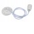 CERAMIC Závěsný kabel s objímkou, těleso keramika bílá, pro žárovku 1x8W, E27. 230V, IP20, rozměry d=46mm, h=60mm, vč závěs kabelu l=1300mm lze zkrátit.