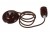 CERAMIC Závěsný kabel s objímkou, těleso keramika hnědá, pro žárovku 1x8W, E27. 230V, IP20, rozměry d=46mm, h=60mm, vč závěs kabelu l=1300mm lze zkrátit.