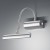 CURTIS Nástěnné svítidlo, flexibilní rameno, materiál kov, povrch nikl mat, difuzor sklo opál, LED 1x4W, teplá 3000K, 380lm, přímé stmív LED, 230V, IP20, tř.1, rameno l=185mm, difuzor l=350mm, vč. vypínače.