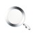 MOON Stropní, podhledové svítidlo kruhové, těleso kov, povrch chrom, dif plast opál, LED 24W, neutrální 4000K, 2400lm 230V, IP20, rozměry d=330mm, h=19mm.