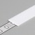 DNJ 12,4x0,8mm Nasouvací difuzor k profilu pro LED pásky, materiál polykarbonát PC/PP, povrch opál, propustnost 70%, rozměry š=12,4mm, tl=0,8mm, l=2000mm
