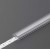 DCC 13,1x7,2mm Difuzor k profilu pro LED pásky nacvakávací, materiál polykarbonát PC, povrch transparentní, rozměry 13,1x7,2mm.